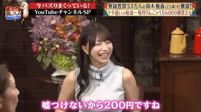 元AKB48鈴木優香 YouTubeの収益事情を赤裸々告白【月収益320万円をテレ東で公表・ゆうかりん】