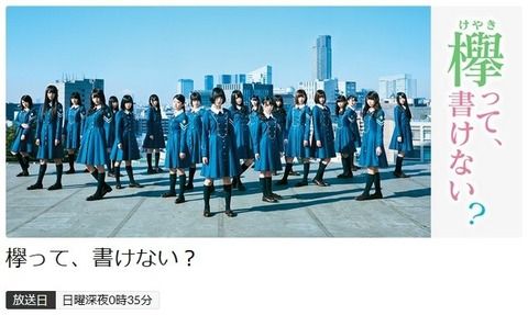 欅坂46冠番組、テレ東が放送休止　「ナチス制服騒動」で憶測広まる