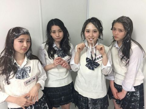 【AKB48】12期のぶっかけ画像ｷﾀ━━━(ﾟ∀ﾟ)━━━!!【武藤十夢・佐々木由香里・高橋朱里・大森美優】