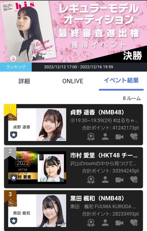 【定期】なんばさん、また１位かっさらう