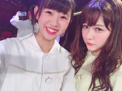 【画像アリ】小顔の熊沢世莉奈と村重杏奈が並んだ結果【HKT48】