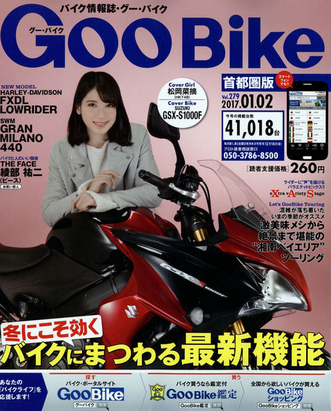 【画像アリ】松岡菜摘、バイク雑誌の表紙になるがそれじゃない感が…【HKT48】