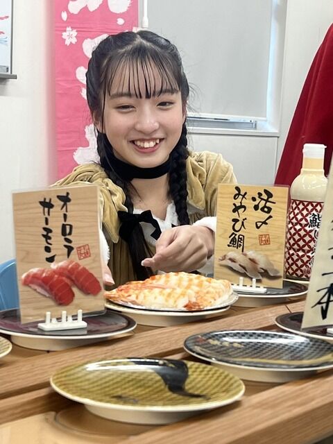 山口ゆいゆいちゃんの寿司のオーダー