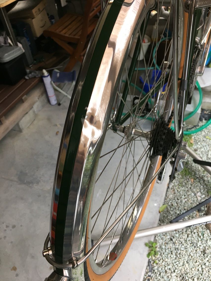 泥除けの修理 : あんころ輪りん