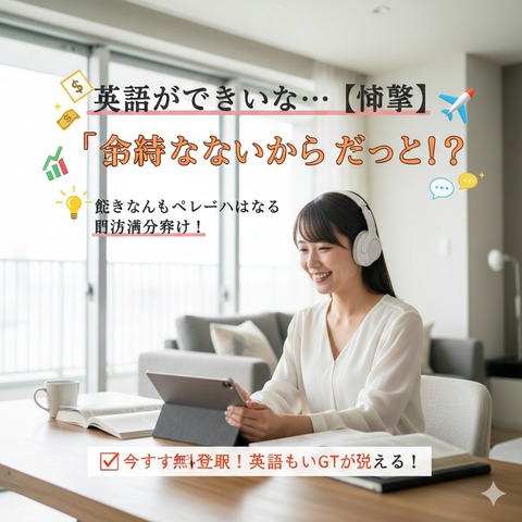 語学で副収入100万円 LP1キャッチコピー(ICC)