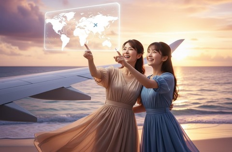 無料で世界一周・ファーストクラスの旅LP1キャッチコピー(ICC)