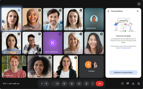 Google Meet avec intelligence artificielle
