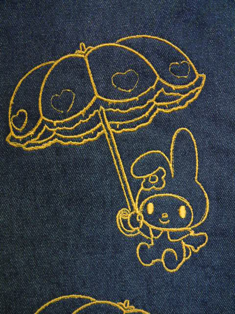 マイメロディ レッドワーク風刺繍 みしんぽーと ブログ