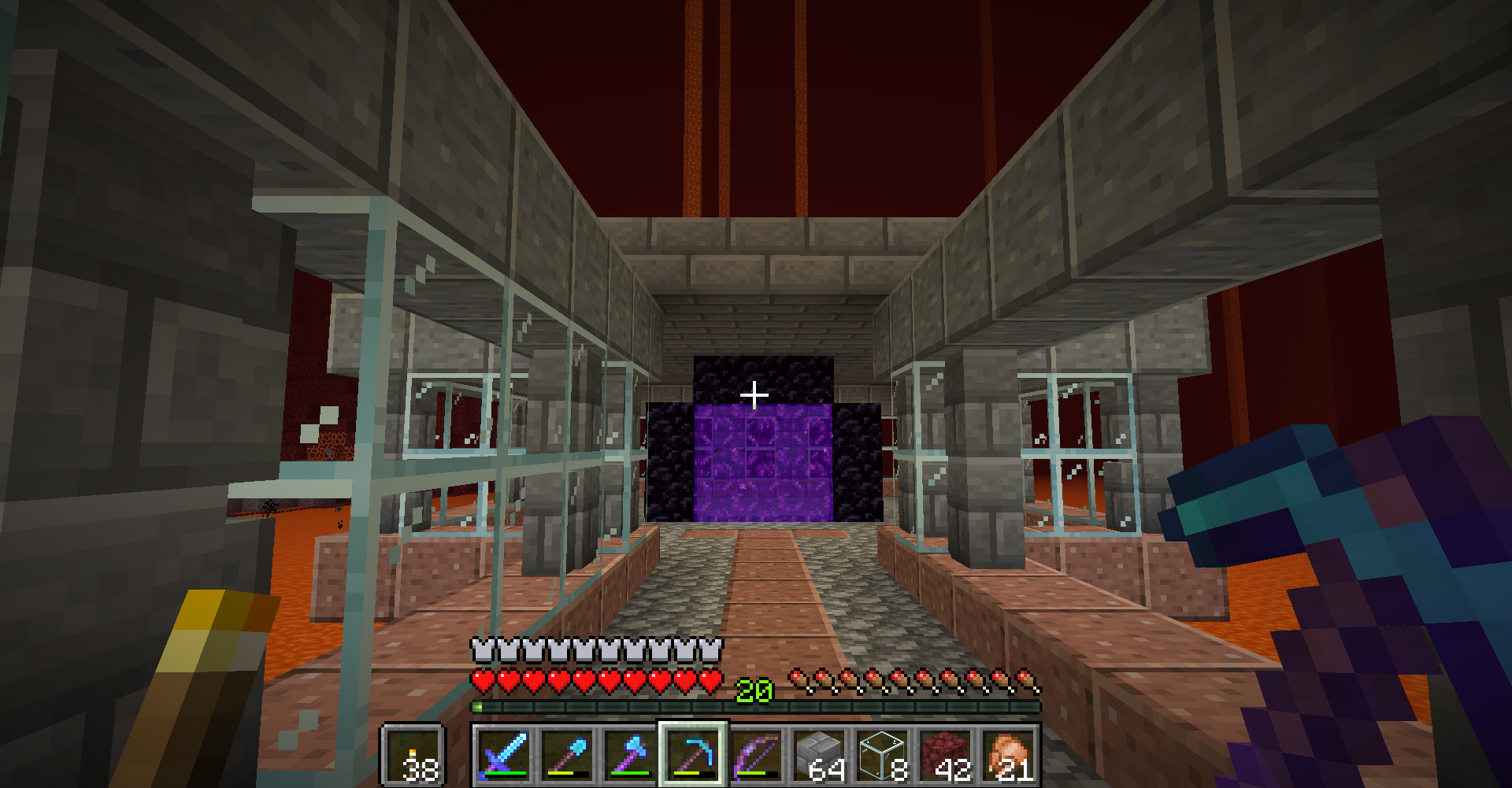 Vol 100 マイクラ ネザーの通路を整備する どうやら多趣味のようでして