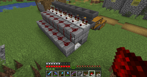 Vol 184 マイクラ 石工村に仕分け機導入 その1 どうやら多趣味のようでして