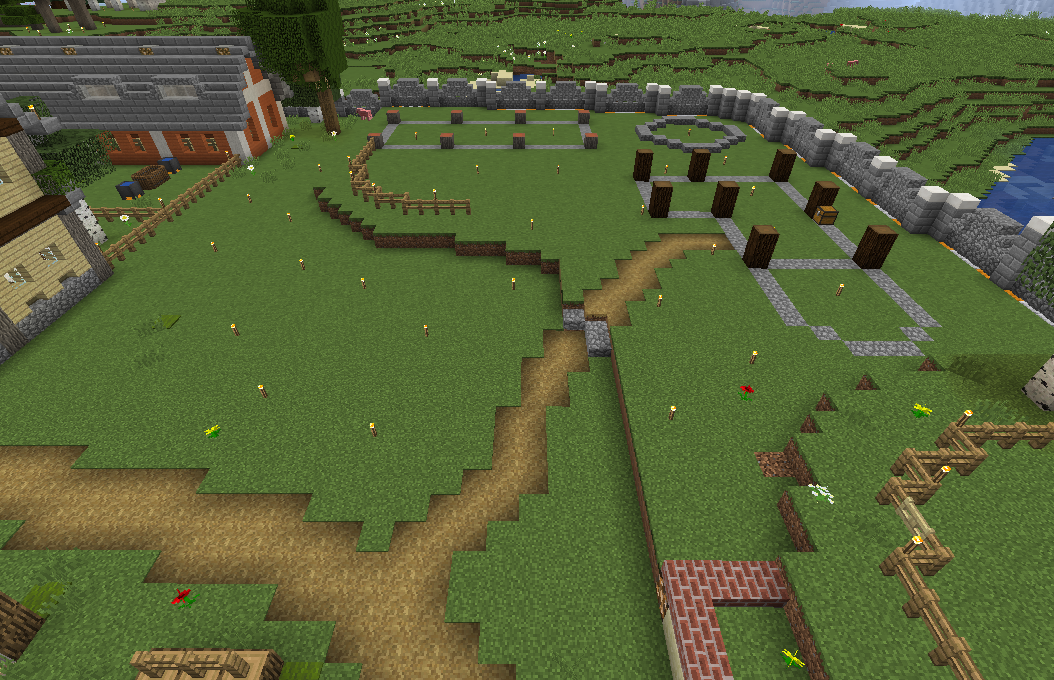 牛牧場の建設 これにて農業区の開発完了 あんずのマイクラ王国建設記