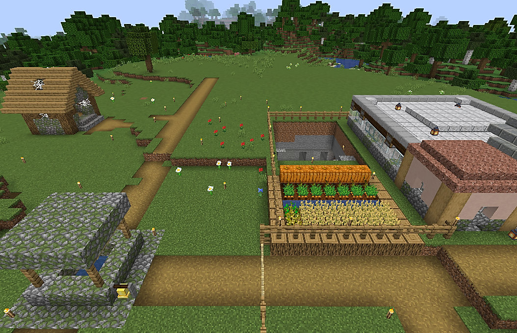 秘密の地下研究施設 地下１階 あんずのマイクラ王国建設記