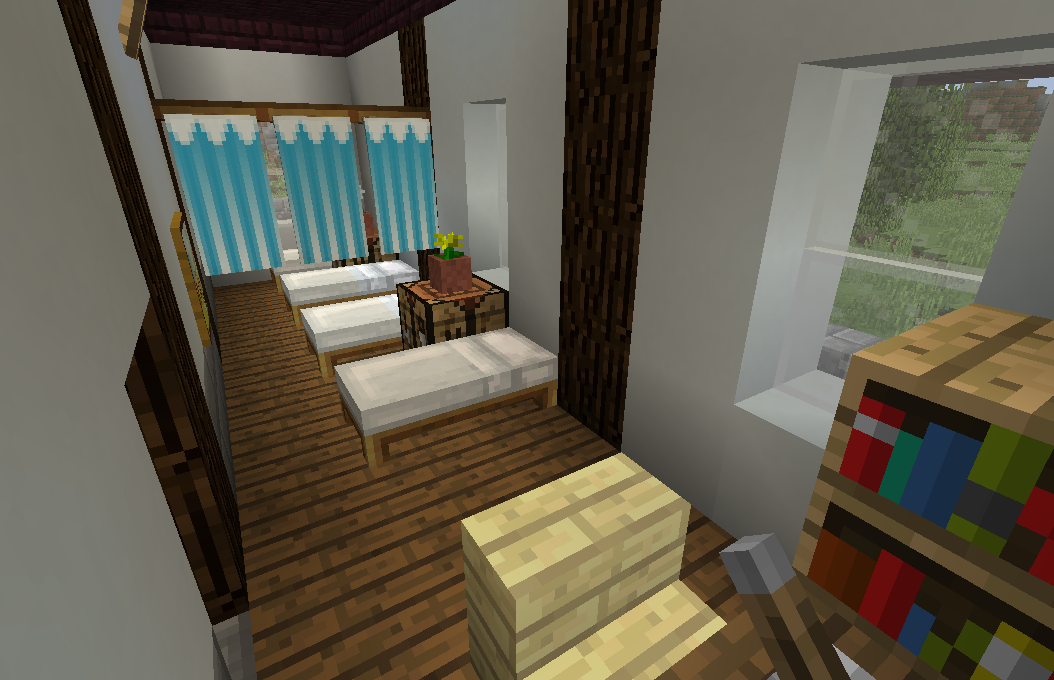 教会の内装と外回り あんずのマイクラ王国建設記