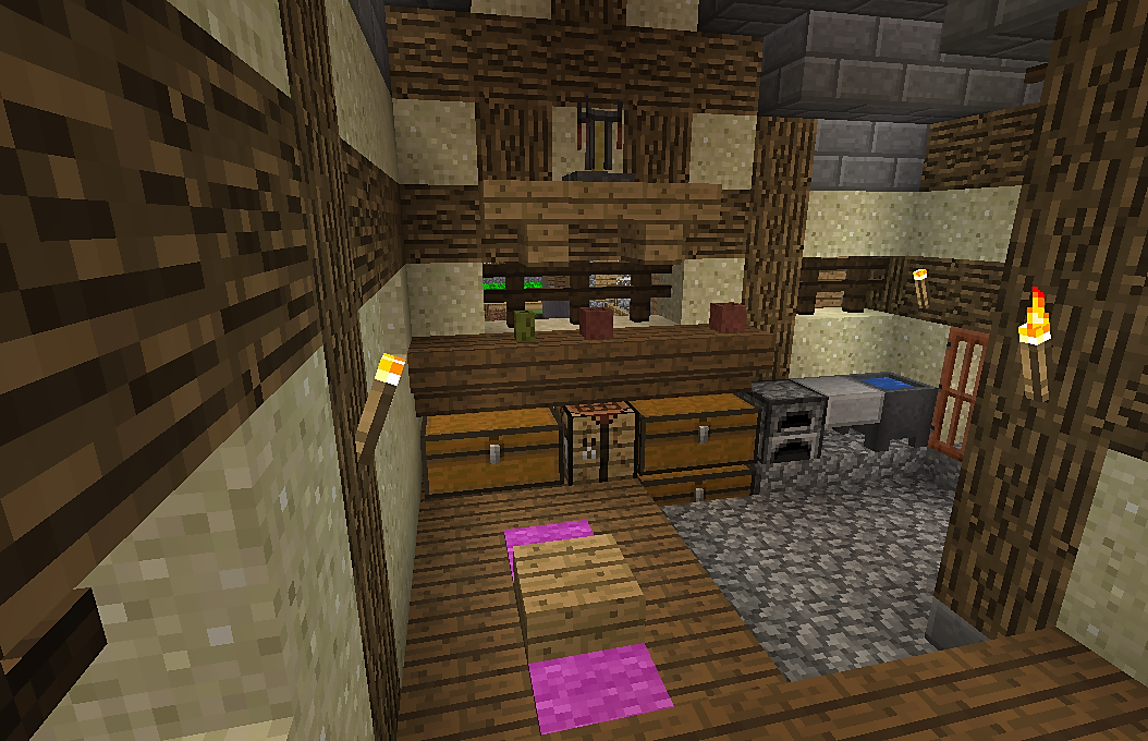 あんず王国 ゲンさん 自宅内装を完成させる 番外編 あんずのマイクラ王国建設記 あんず王国 ゲンさん 自宅内装を完成させる 番外編 あんずのマイクラ王国建設記