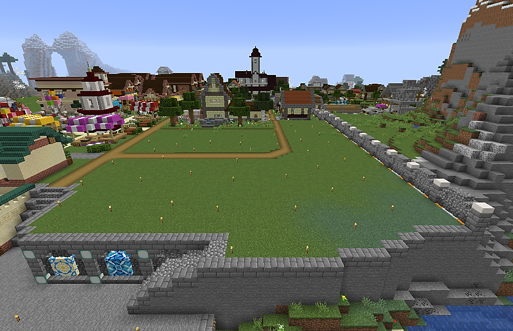 港上部の空き地の整備 あんずのマイクラ王国建設記