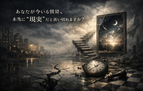 あなたが今いる世界、本当に“現実”だと言い切れますか？