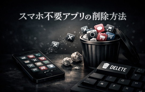スマホ不要アプリの削除方法
