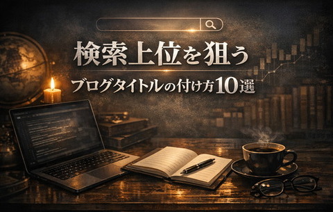 検索上位を狙うブログタイトルの付け方10選