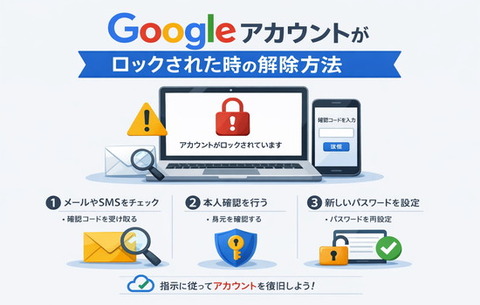 Googleアカウントがロックされた時の解除方法