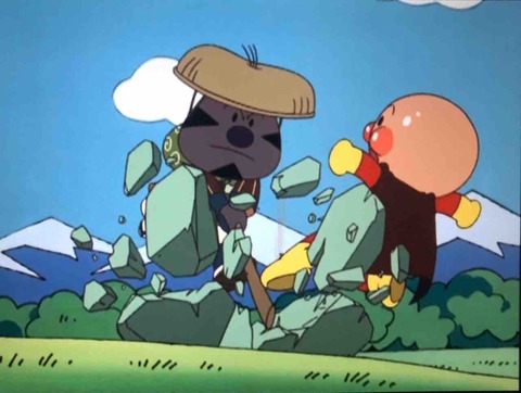 アンパンマンとブラックおむすびまん : きゅんたのアンパンマンブログ