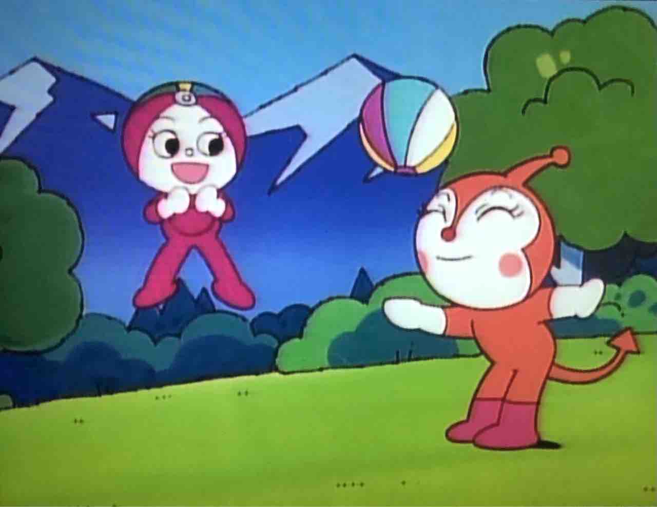 ドキンちゃんと紙ふうせんポンポン : きゅんたのアンパンマンブログ