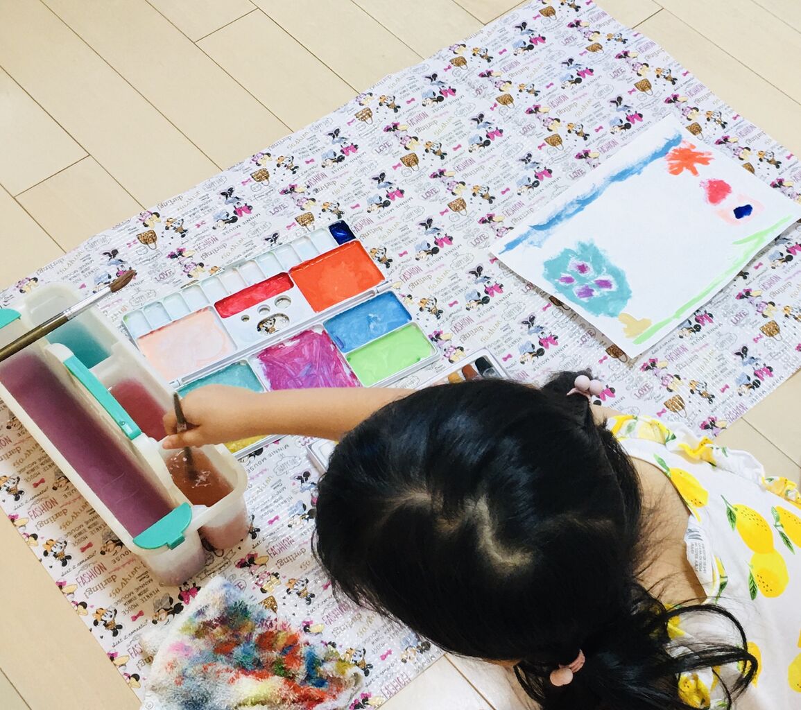 100均 ダイソー 水彩絵の具でお絵描き An S日和 気切っ子育児と日々のくらし 100均 ダイソー 水彩絵の具でお絵描き An S日和 気切っ子育児と日々のくらし