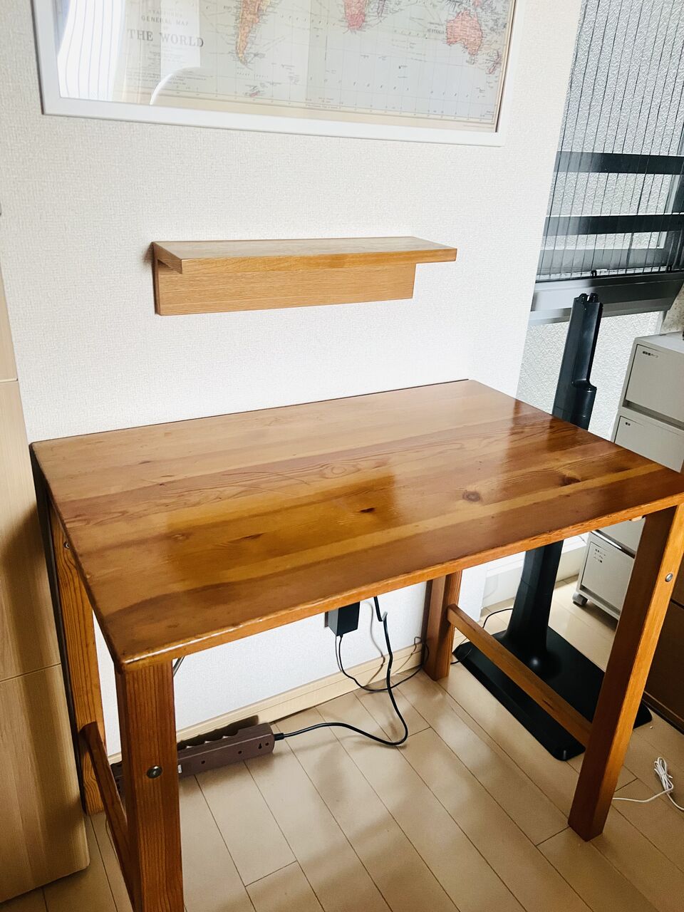 無印のパイン材折りたたみテーブルをメンテナンス！在宅ワークをもっと