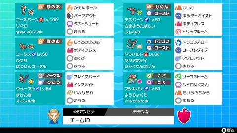Vgc バナコーエース デデンネの庭 Vgc バナコーエース デデンネの庭