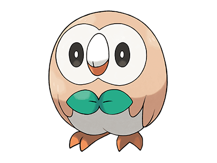 ポケモンの「モクロー」をエクセルで描いてみた