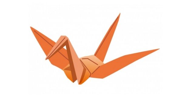 【画像】折り紙で折ったマッチョな鶴