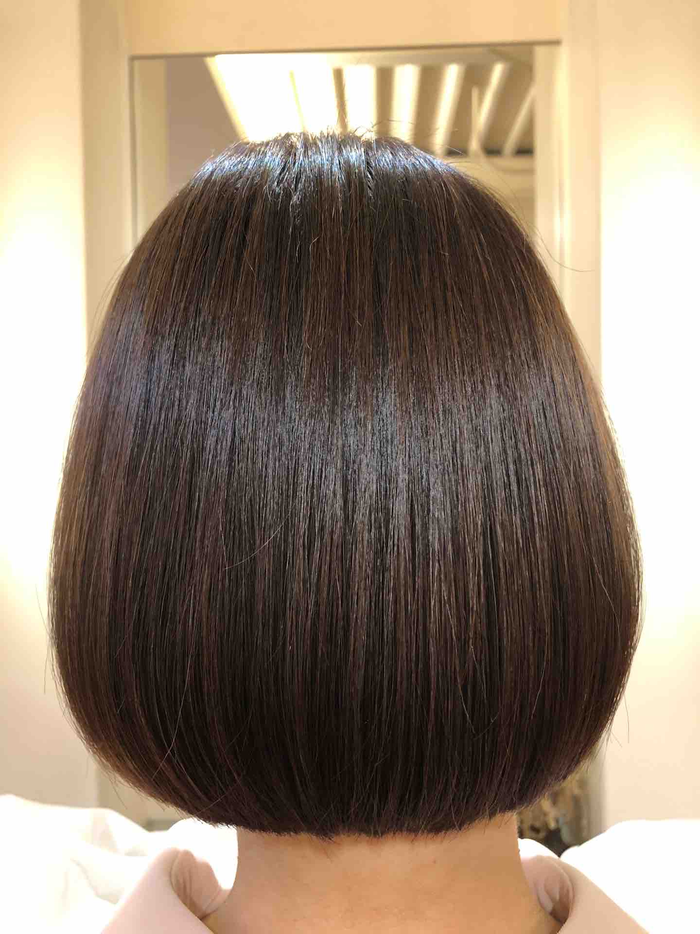 美髪ボブ 水素トリートメント１５回終了のお客様です 大阪市西区新町美容室ant Hair 水素トリートメントh2