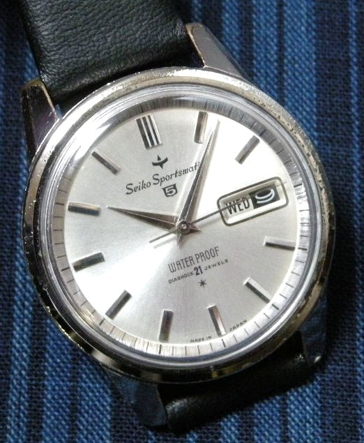 稼働品コママーク！☆初代 セイコー5 スポーツマチック 21石 自動巻き