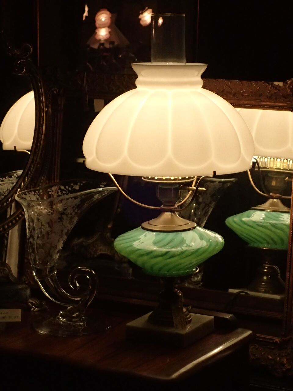 節約 1940年代 フェントン イエロースワール ヴァセリンガラス