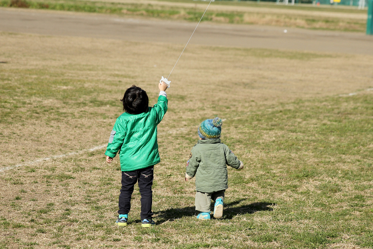 正月の土手遊び ありんこ日記 Antroom
