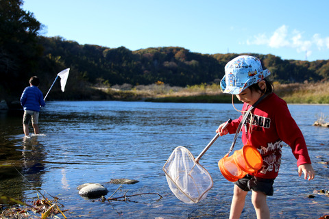 川遊び