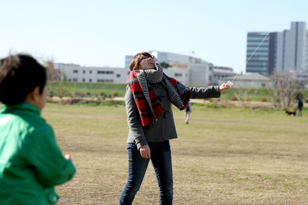 正月の土手遊び ありんこ日記 Antroom