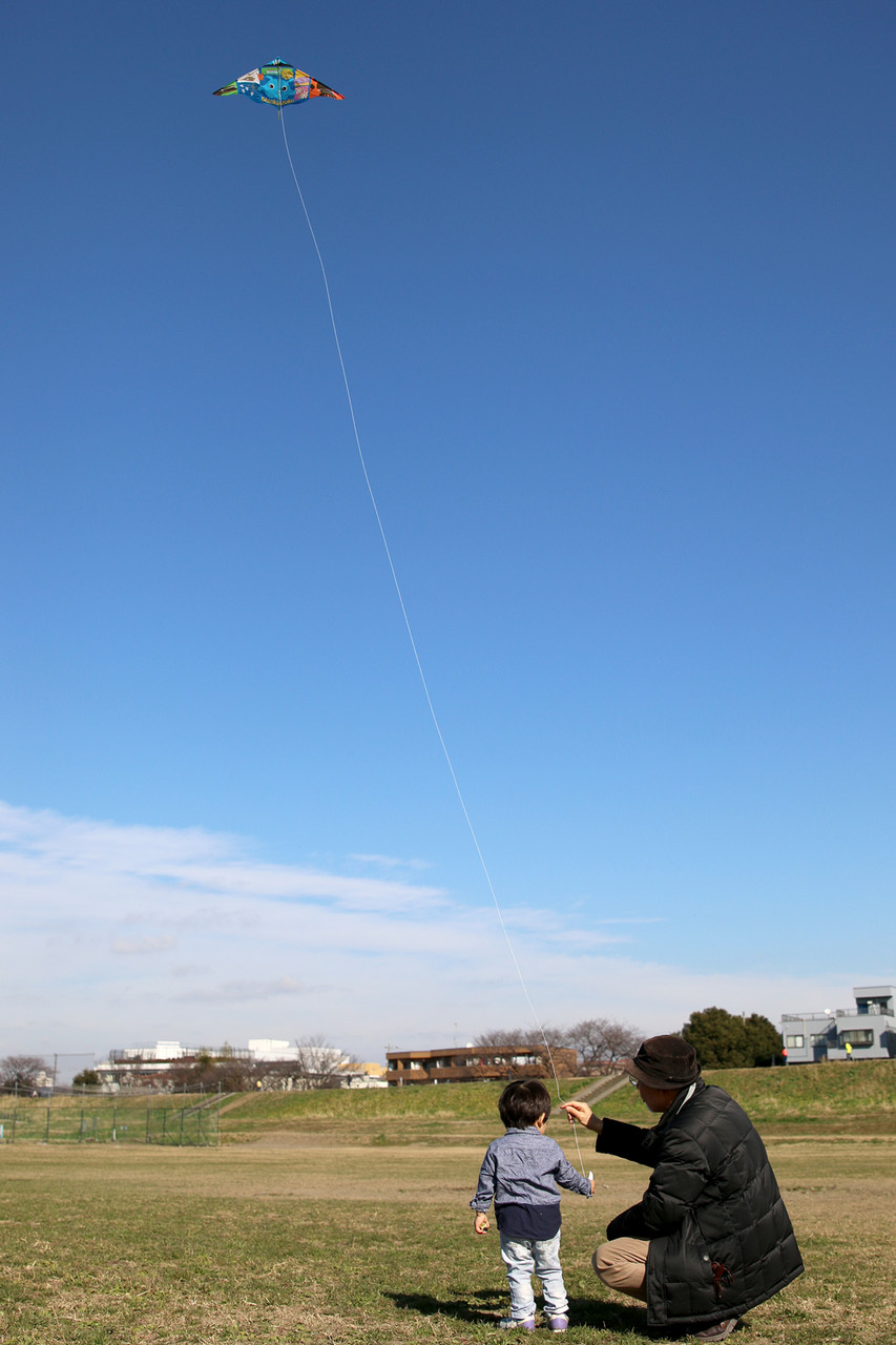 正月の土手遊び ありんこ日記 Antroom