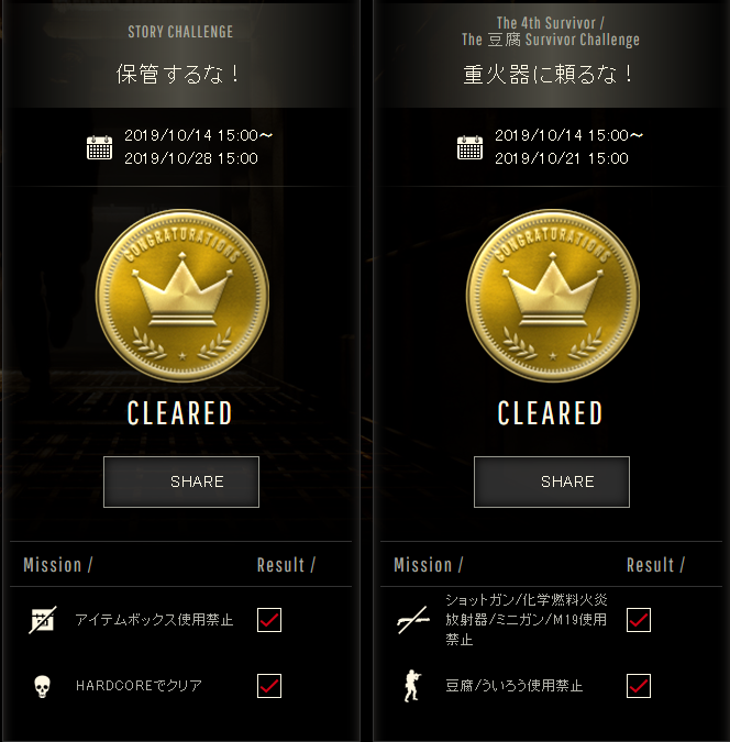 バイオre 2 ウイークリーチャレンジ 10 14 穴からうどん ゲーム日記