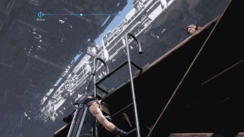 Ff7r 再会したエアリスのローアングルを狙う男 クラウド 穴からうどん ゲーム日記