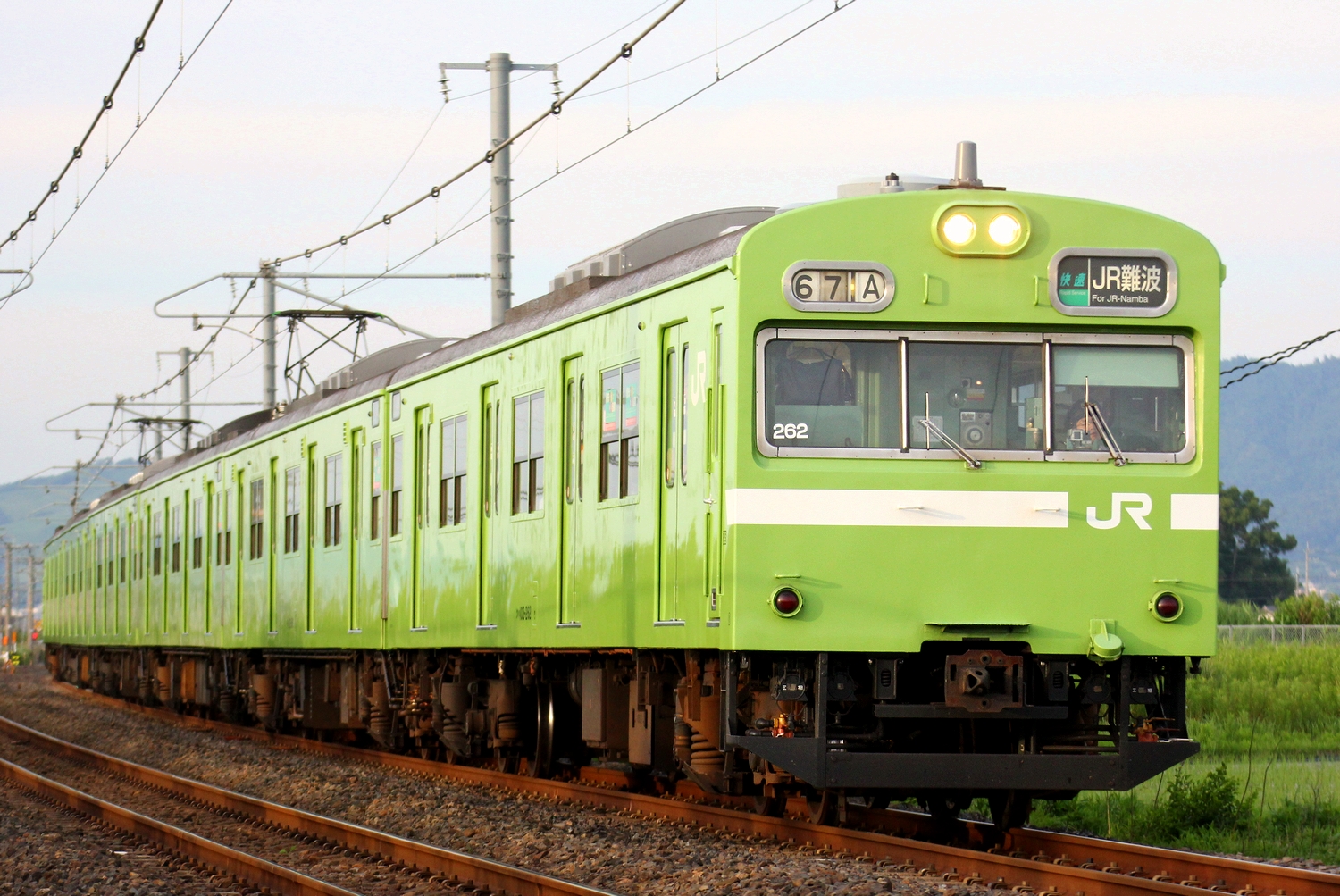 JR西】103系 クハ103-262 ウグイス色 大和路線 快速 : 写真あげ庫