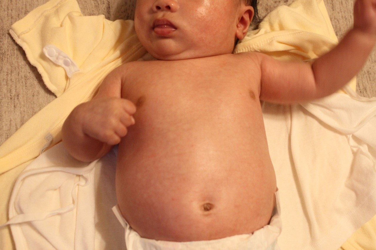 梅男くんのポンポコりん 生後１ヶ月赤ちゃん あんずの休日