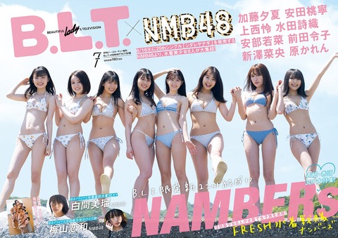 NMB48新澤菜央の水着グラビア