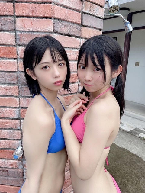 峰島こまき&雪村花鈴水着グラビア@ヤンチャン烈