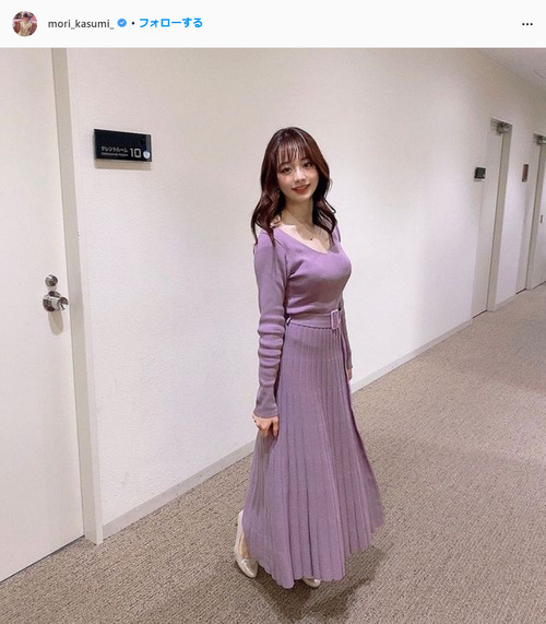 森香澄アナのスタイル抜群美バスト (8)