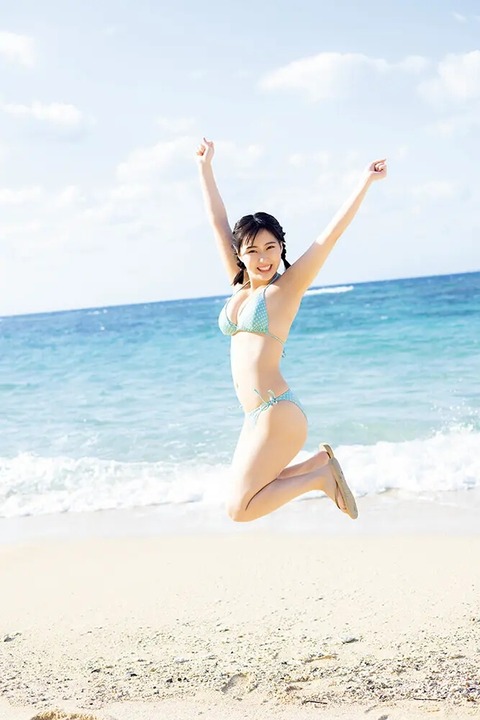 HKT48田中美久ヤングアニマル水着グラビア (2)
