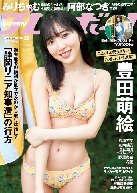 豊田萌絵週プレ水着グラビア