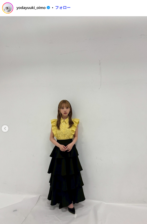 元乃木坂46与田祐希へそ出しドラマオフショット