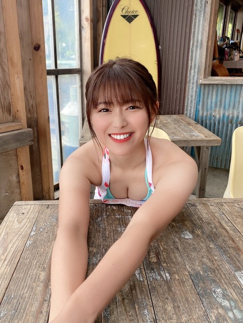 SKE48山内鈴蘭SPA水着グラビア