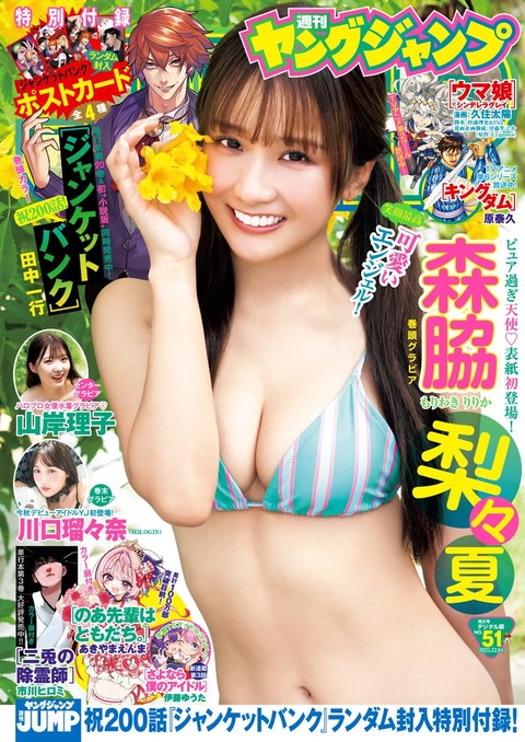 森脇梨々夏ヤンジャン水着グラビア