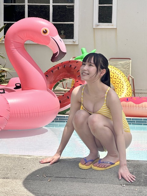 SKE48大村杏ヤンジャン水着グラビア